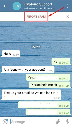 ریپورت تلگرام و آموزش رفع فوری ریپورت